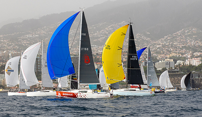 Réglage de voile à 8 nœuds, dernière ligne droite avant Funchal 3